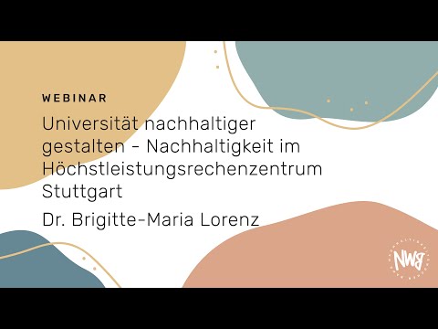 Universität nachhaltiger gestalten - Nachhaltigkeit im Höchstleistungsrechenzentrum Stuttgart